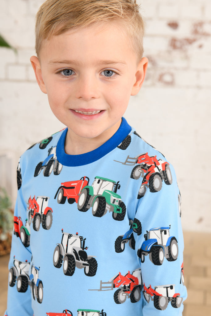Boys Pyjamas - Tractor Print