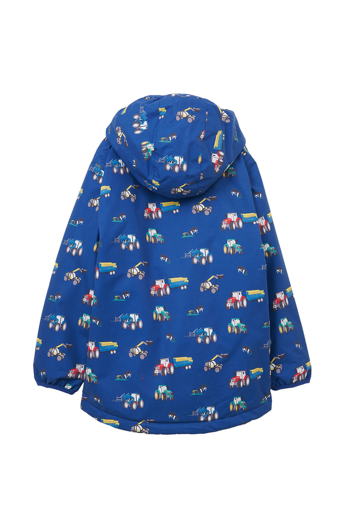 Finlay Boys Coat - Navy Blue Tractor