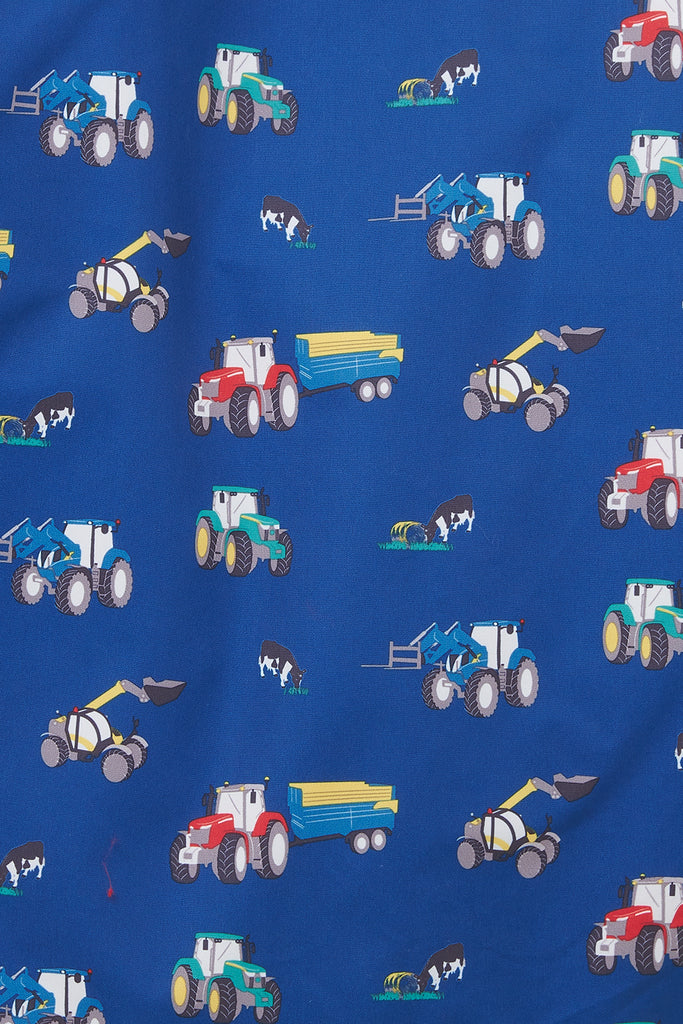 Finlay Boys Coat - Navy Blue Tractor