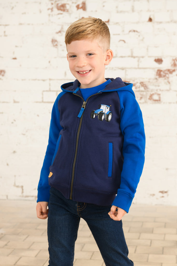 Jackson Full Zip Sweat - Blue Tractor