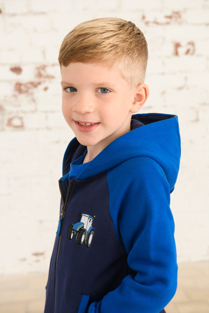 Jackson Full Zip Sweat - Blue Tractor