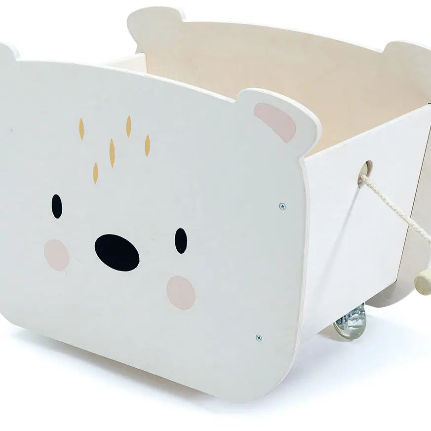 Pull Along Bear Cart