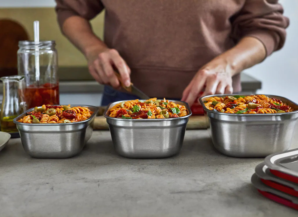 Black+Blum, Stainless Steel Meal Prep Food Bowl Set Of 2