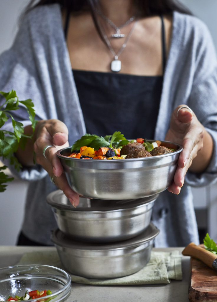 Black+Blum, Stainless Steel Meal Prep Food Bowl Set Of 5