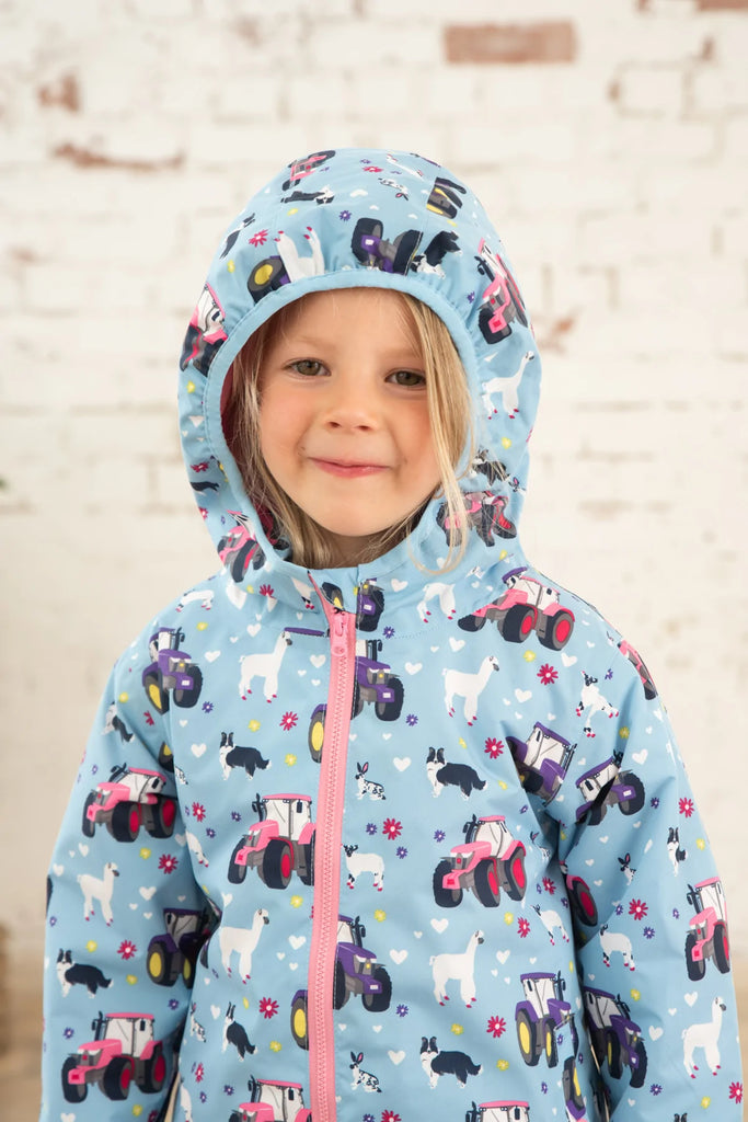 Amelia Coat - Sky Farm Print by Lighthouse