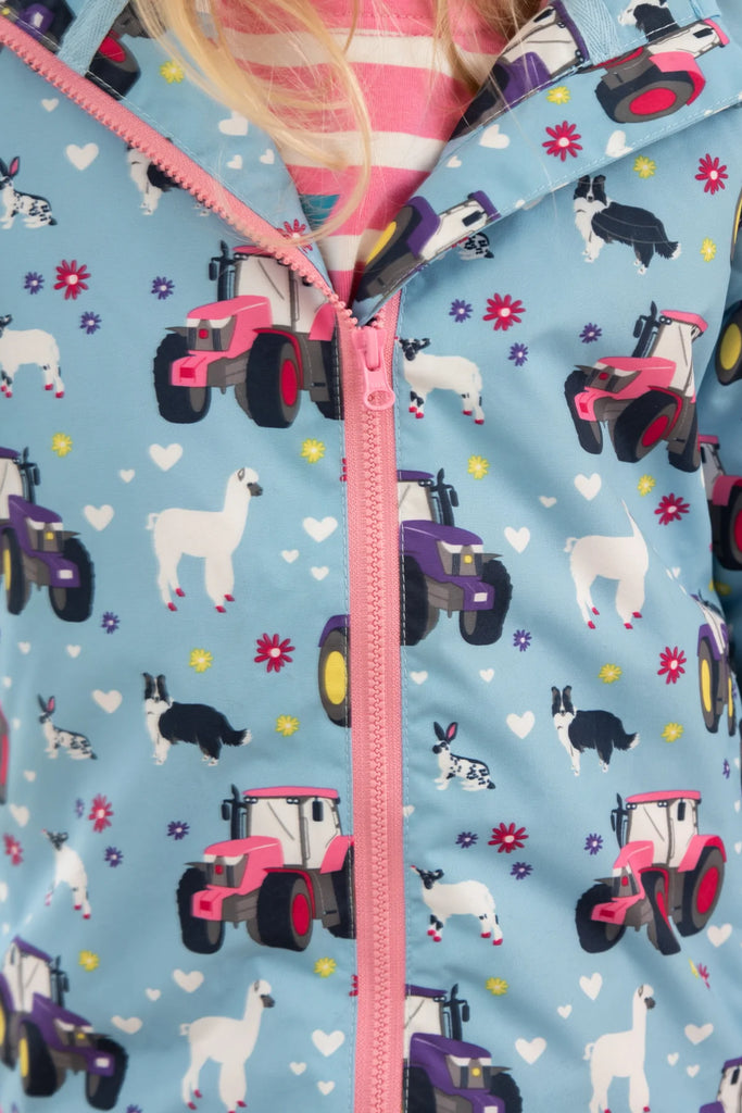 Amelia Coat - Sky Farm Print by Lighthouse