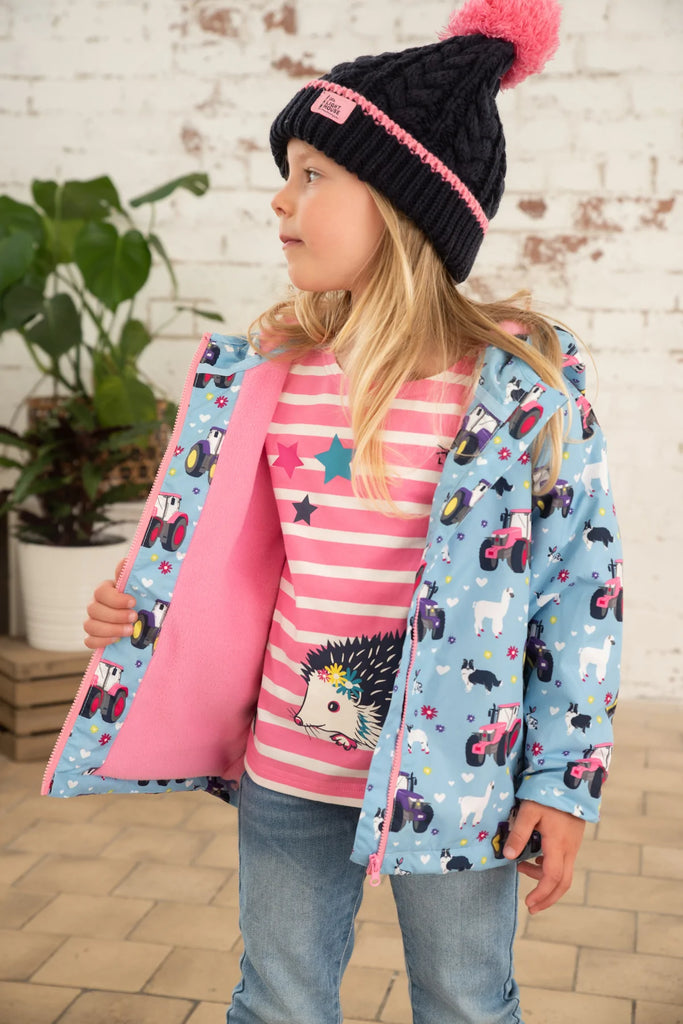 Amelia Coat - Sky Farm Print by Lighthouse