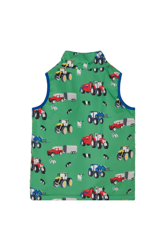 Alex Gilet Boys - Pea Green Tractor