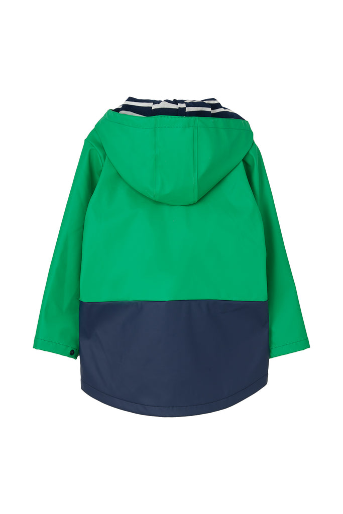 Anchor Coat Boys - Pea Green/Navy