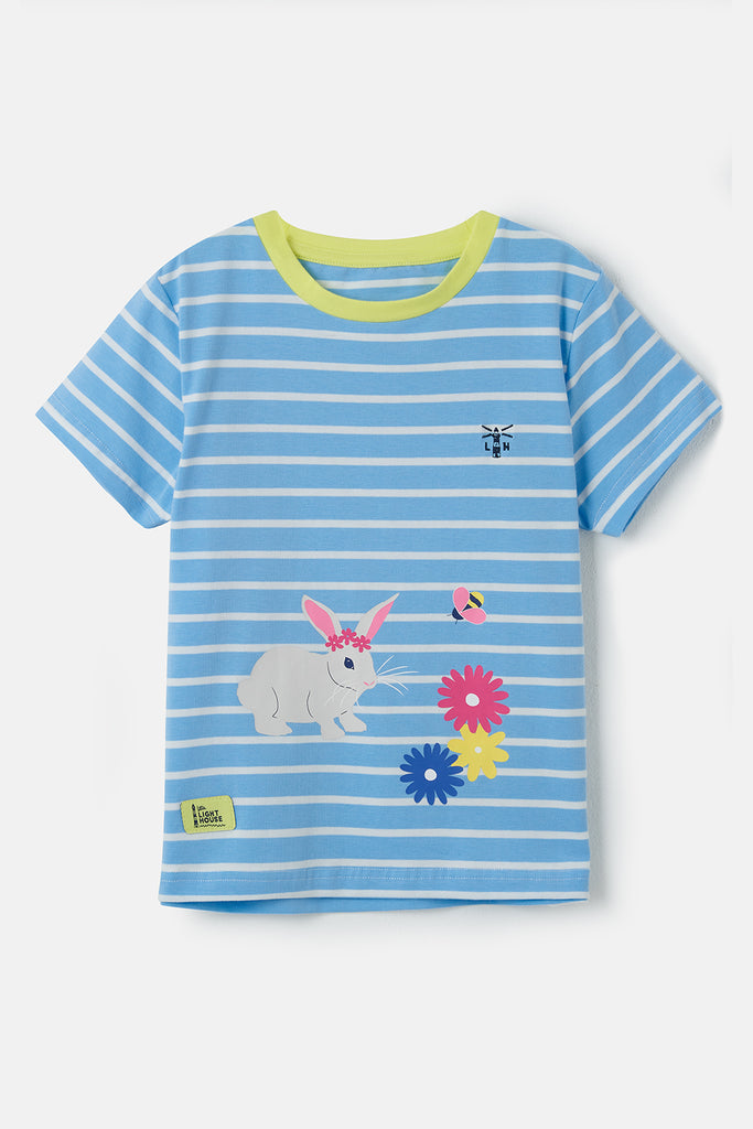 Causeway Blue Stipe Bunny T-Shirt by Lighthouse