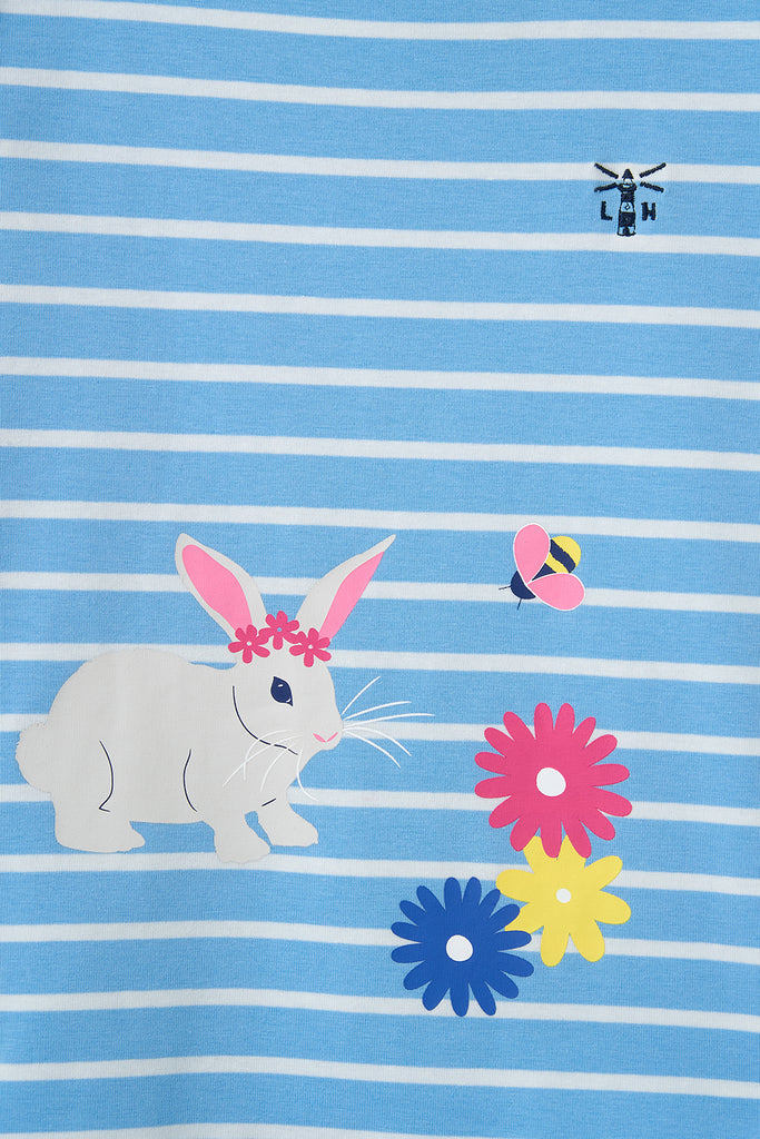 Causeway Blue Stipe Bunny T-Shirt by Lighthouse