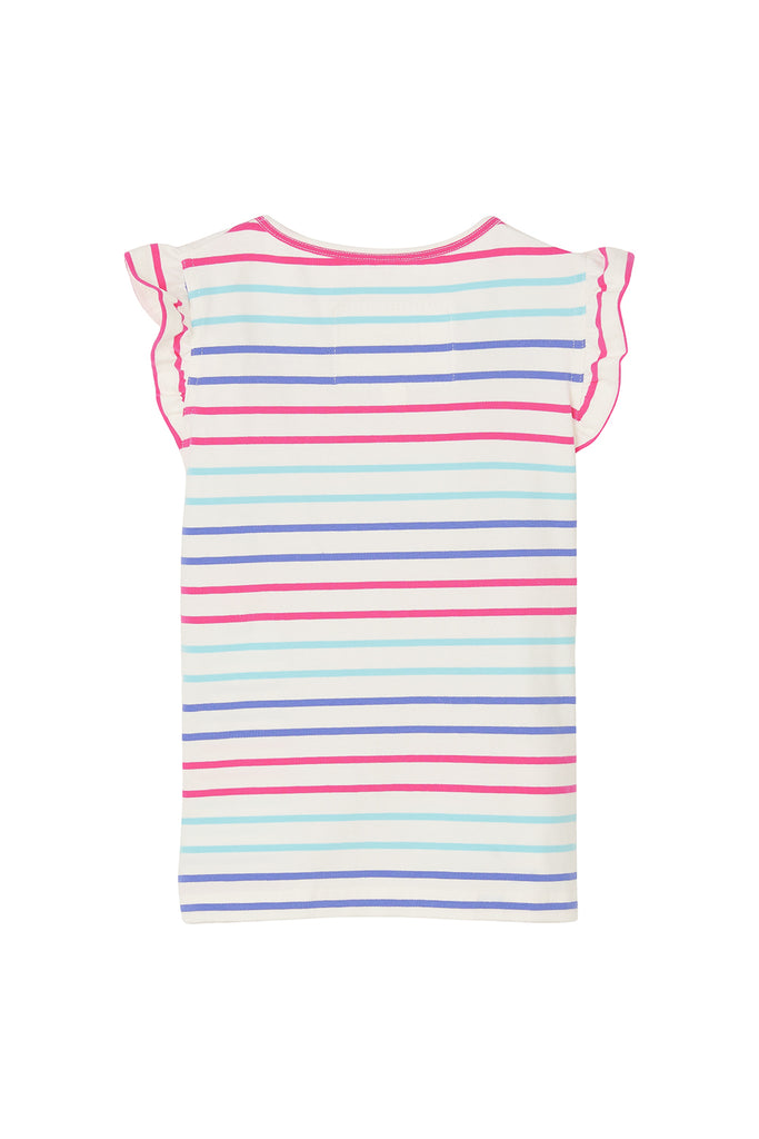 Causeway T-Shirt Girls - Pink/Purple Stripe