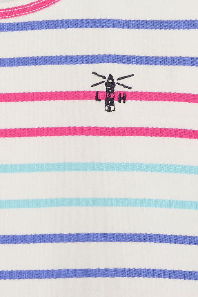 Causeway T-Shirt Girls - Pink/Purple Stripe