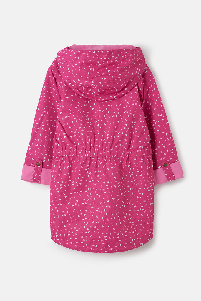 Charlotte Parka Bright Pink Print Coat by Lighthouse