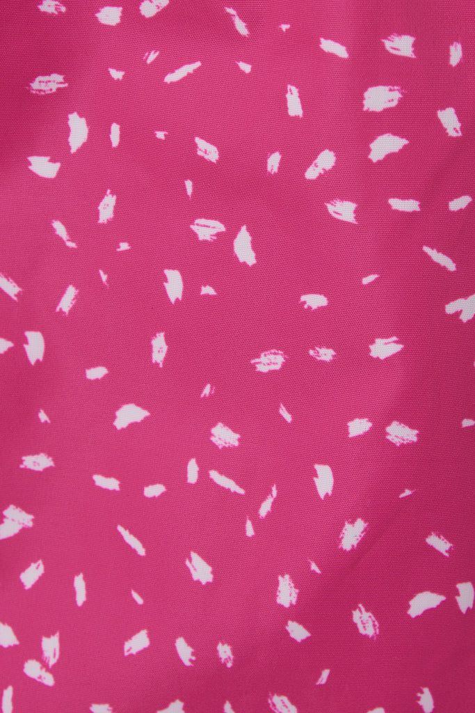 Charlotte Parka Bright Pink Print Coat by Lighthouse