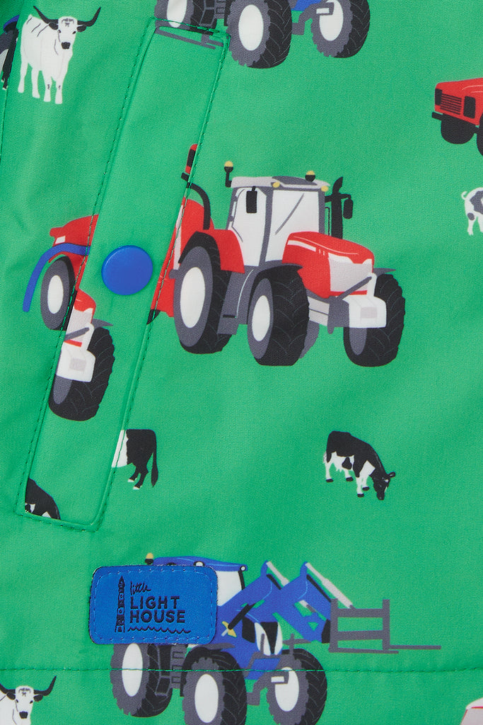 Ethan Coat Boys - Pea Green Tractor