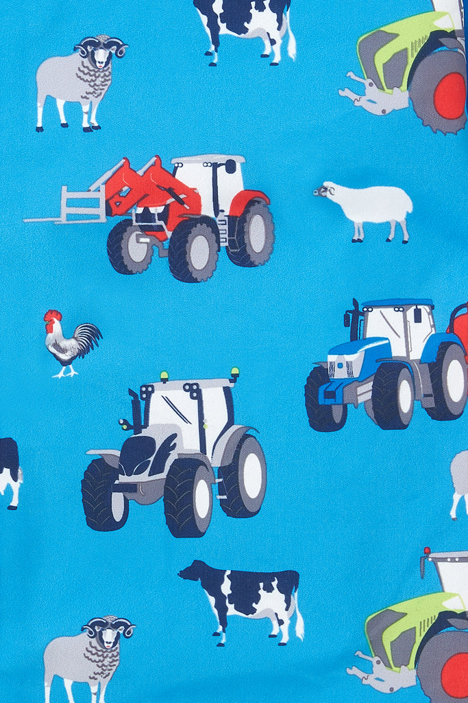 Jamie Puddlesuit - Blue Farm Print by Lighthouse