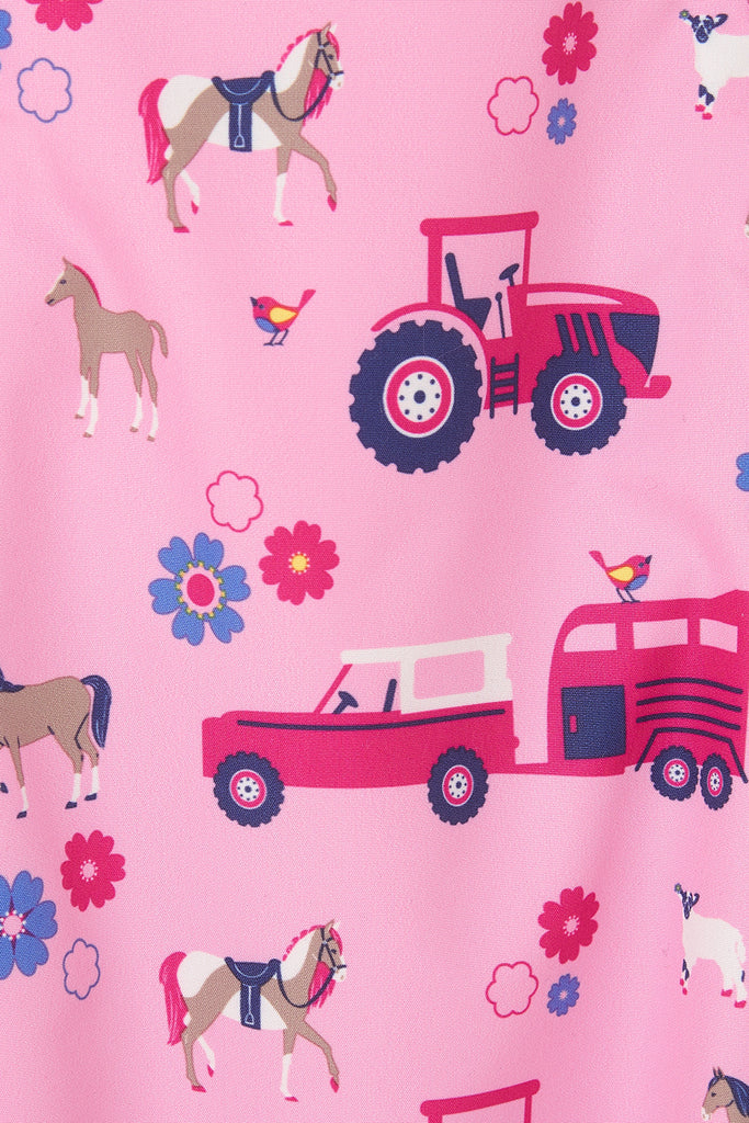 Jude Puddlesuit Girls - Blush Pink Farm