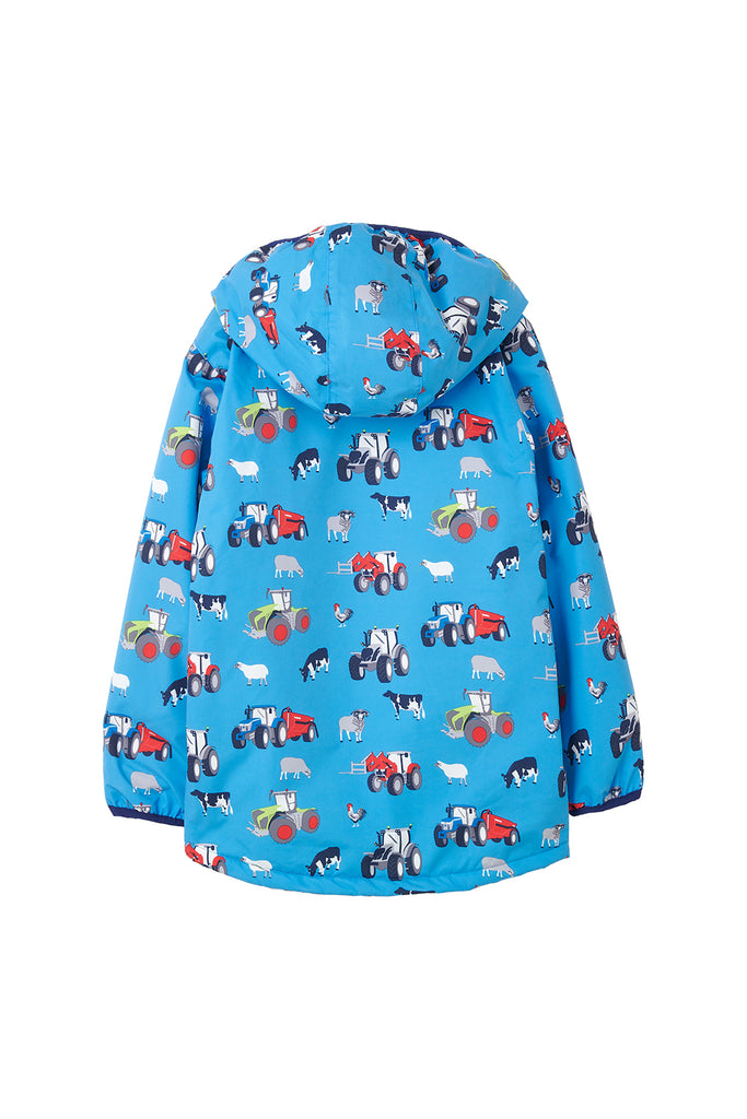 Lucas Coat - Blue Farm Print