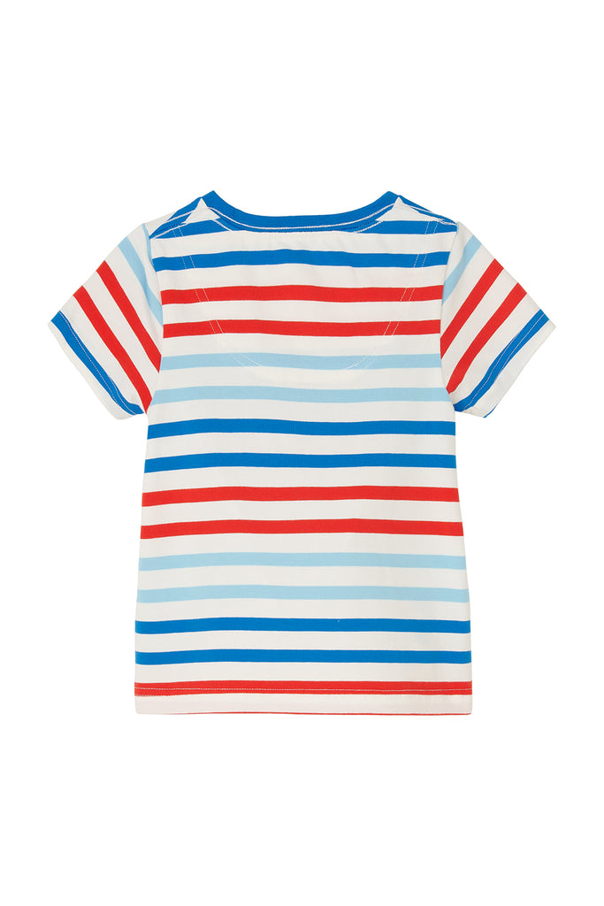 Oliver T-Shirt Boys - Red/Blue Stripe