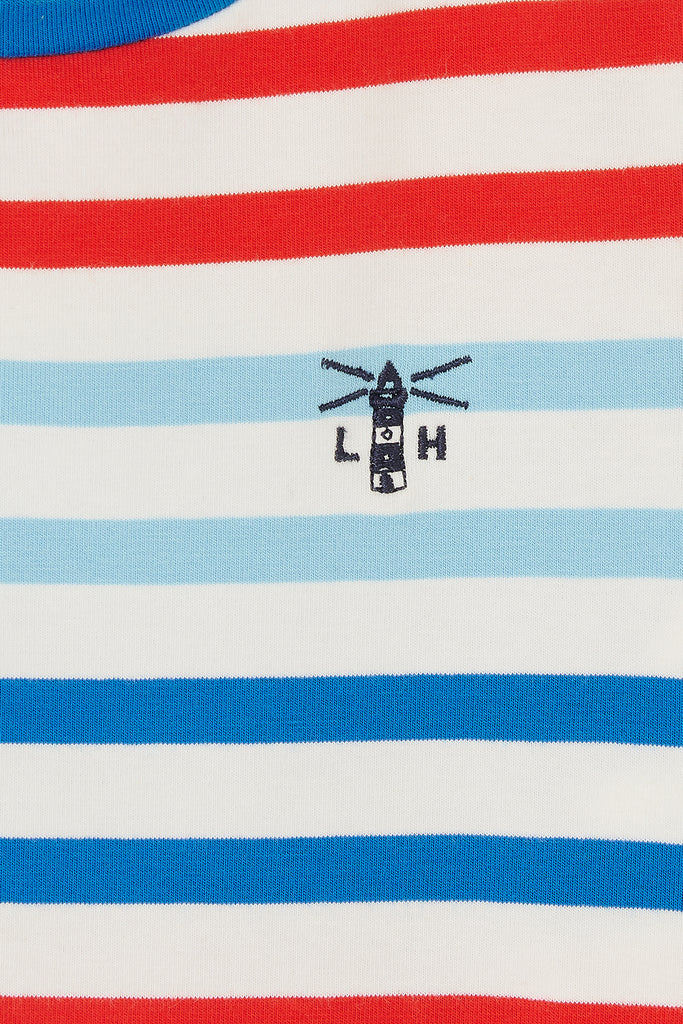 Oliver T-Shirt Boys - Red/Blue Stripe