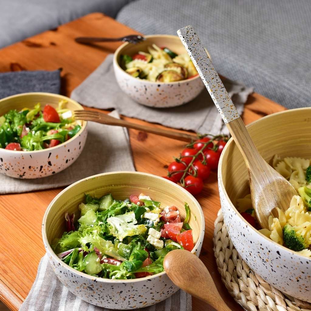 Jungle Culture Bamboo Extra Large Salad Bowl 28cm
