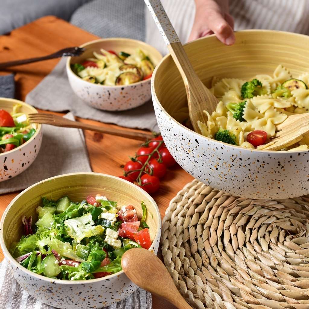Jungle Culture Bamboo Extra Large Salad Bowl 28cm